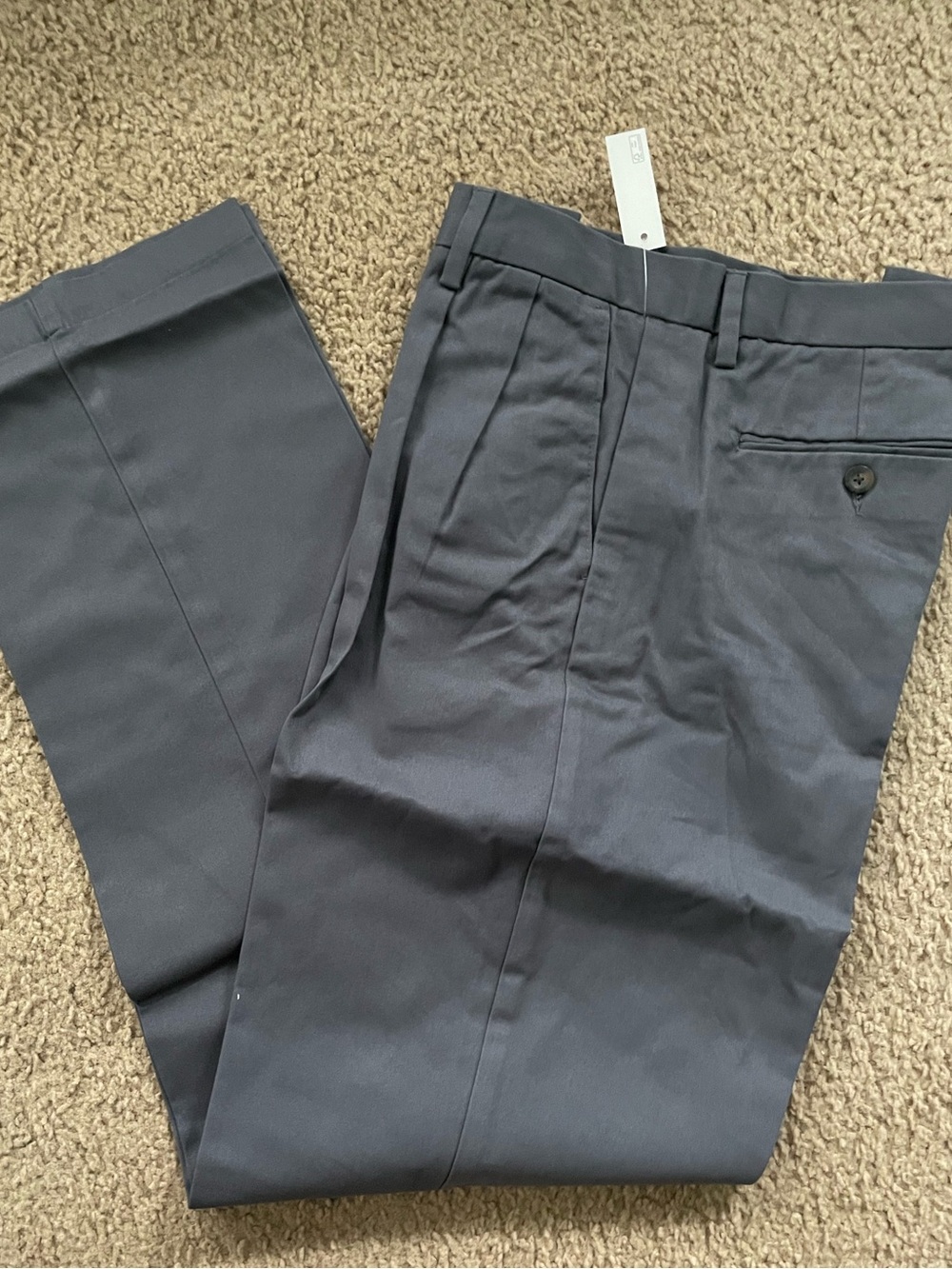 Men's Classic Pleated Dress Pants - gray